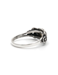 Bague contemporaine en argent 925 sertie d'une nacre