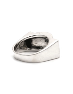 Bague Art Déco en argent 835 sertie de marcassites