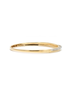 Bracelet contemporain en or jaune 18 carats serti de diamants taille "brillant" (+- 0.51 ct) - - 5