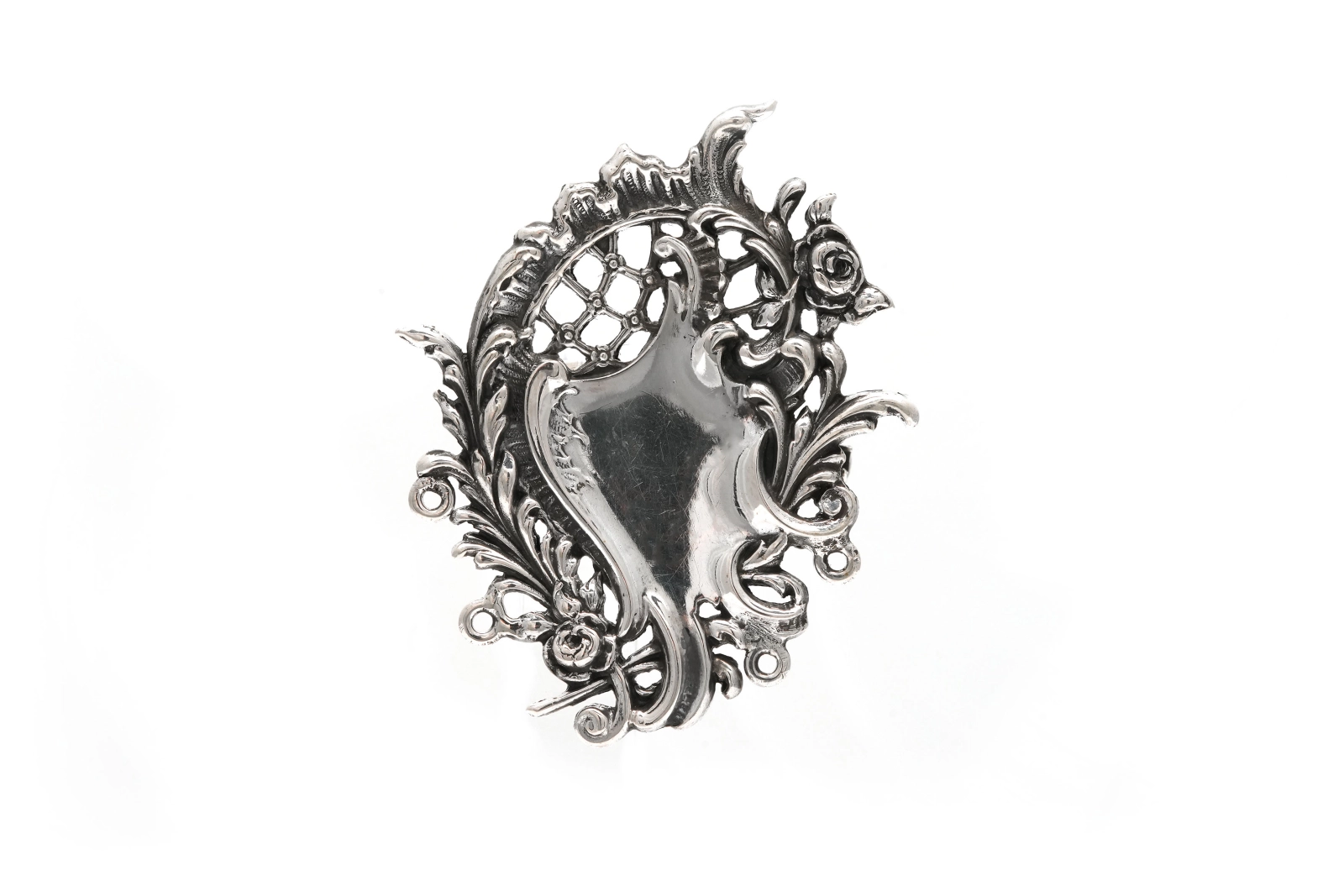 Broche Napoléon III en argent - - 2