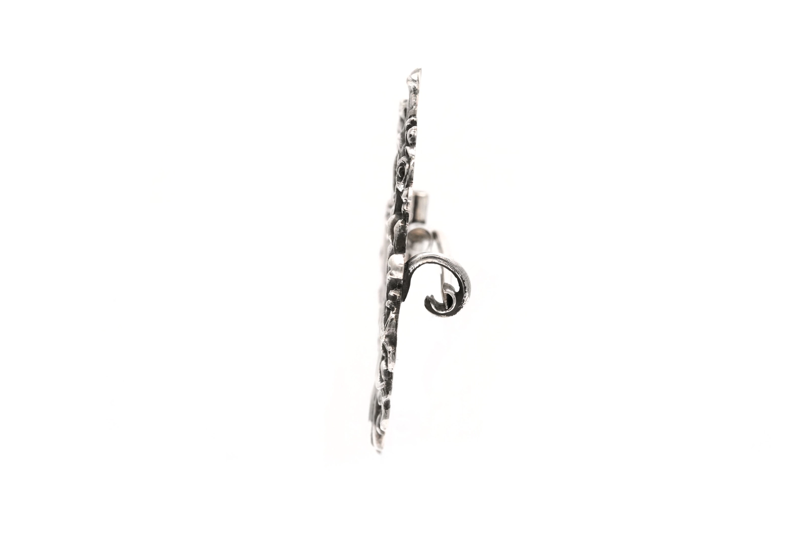 Broche Napoléon III en argent - - 3