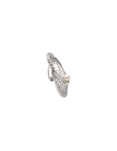 Broche Art Déco en argent 800 sertie de marcassites et d'une perle - - 5