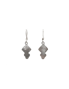 Boucles d'oreilles contemporaines en argent 925 serties de turquoises - - 4