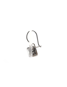 Boucles d'oreilles contemporaines en argent serties de zirconiums - - 5
