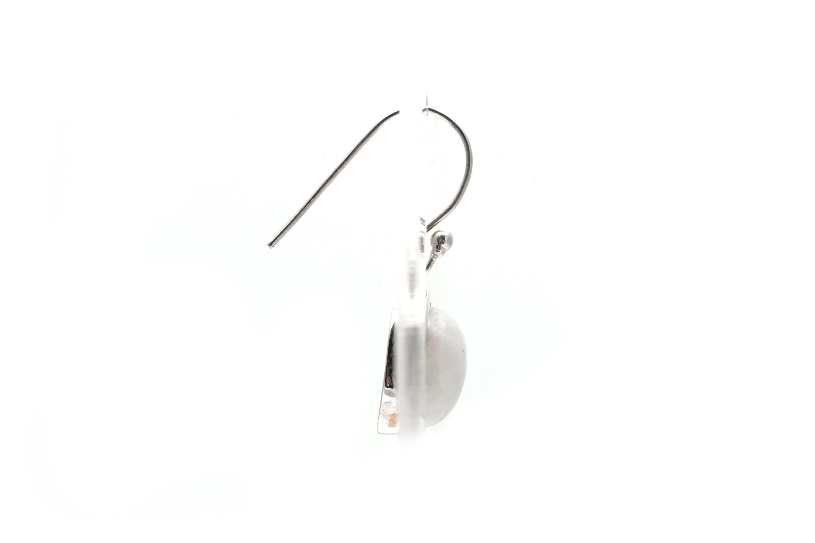 Boucles d'oreilles contemporaines en argent serties de labradorites - - 5