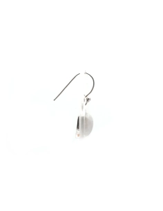 Boucles d'oreilles contemporaines en argent serties de labradorites - - 5