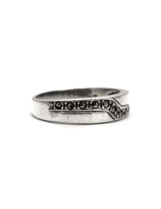 Bague contemporaine en argent 925 sertie de marcassites - - 6