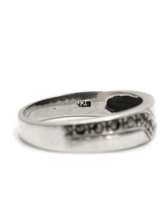 Bague contemporaine en argent 925 sertie de marcassites - - 7