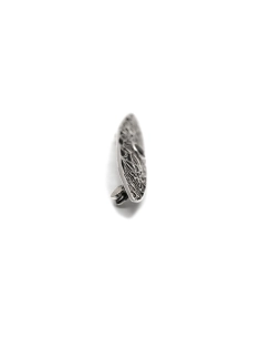 Broche Art Déco en argent 925 sertie d'une onyx et de marcassites