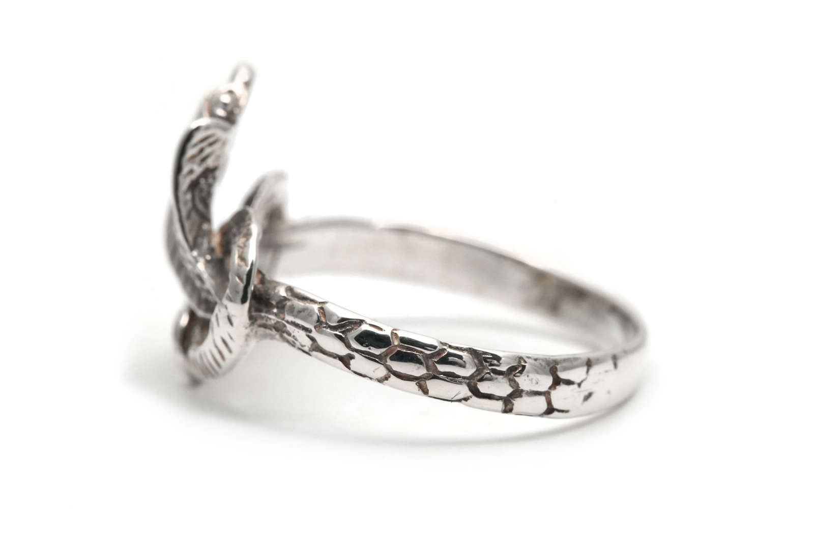 Bague serpent contemporaine en argent 925