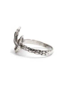 Bague serpent contemporaine en argent 925