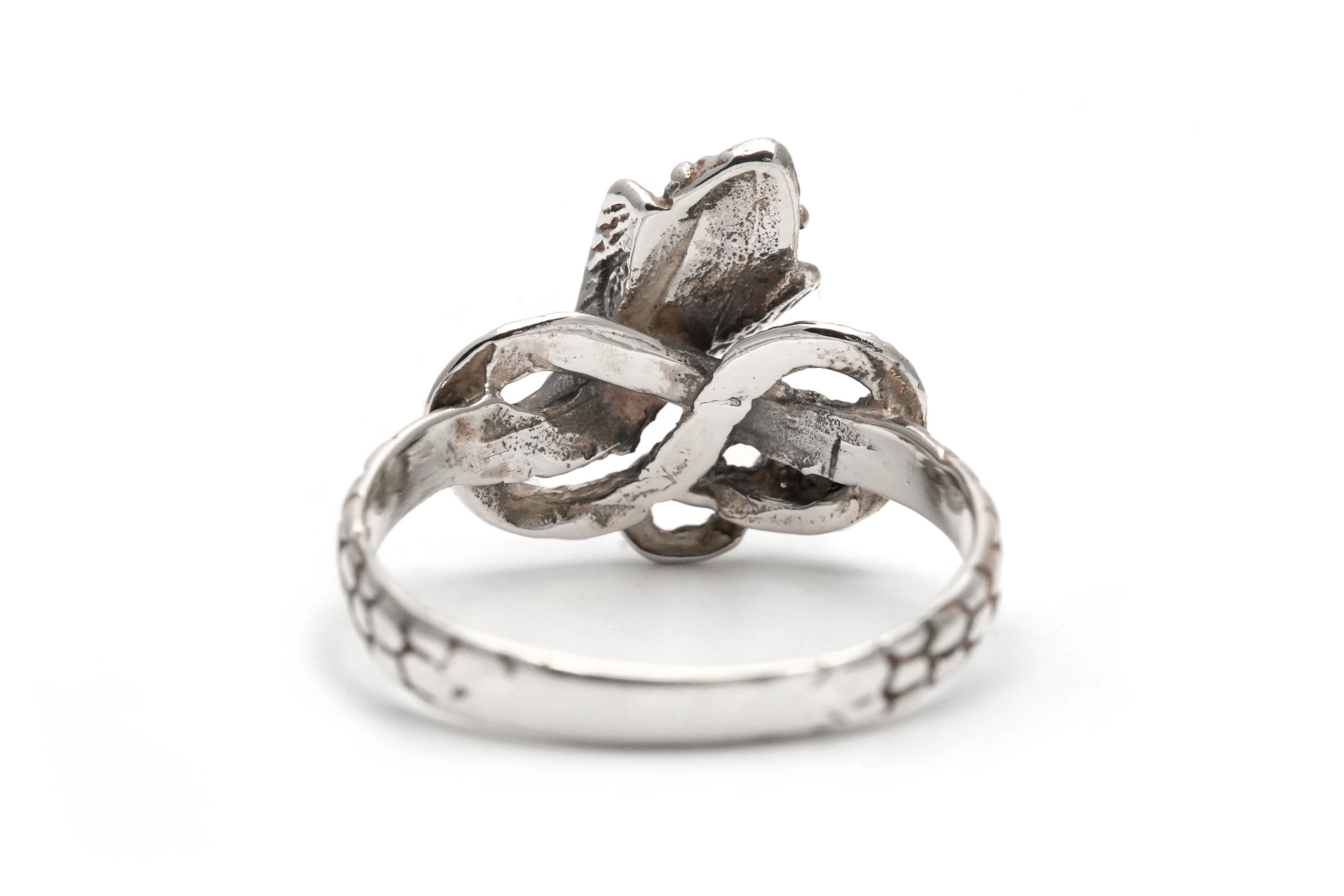 Bague serpent contemporaine en argent 925