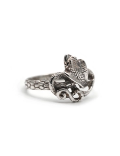 Bague serpent contemporaine en argent 925