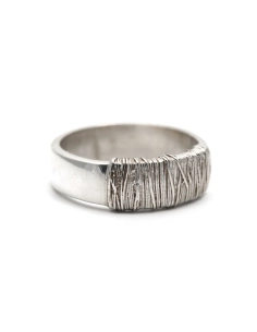 Bague contemporaine en argent 925