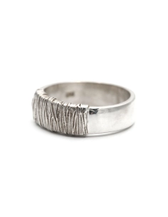 Bague contemporaine en argent 925