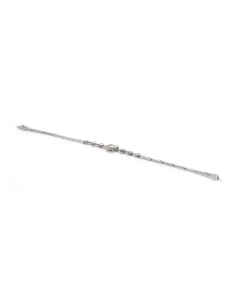 Bracelet contemporain en or blanc 18 carats serti de diamants taille "brillant" (+-0.43 ct)