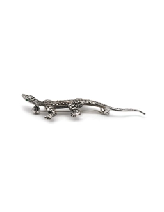 Broche Art Déco en argent 835 sertie de marcassites