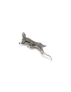 Broche Art Déco en argent 835 sertie de marcassites