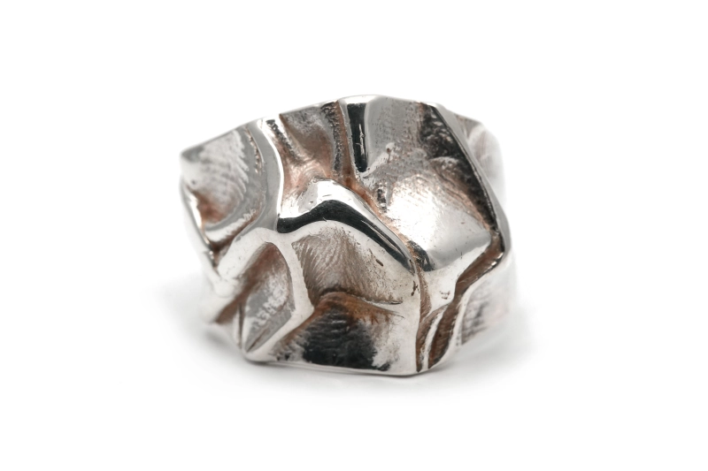 Bague Années 70 en argent