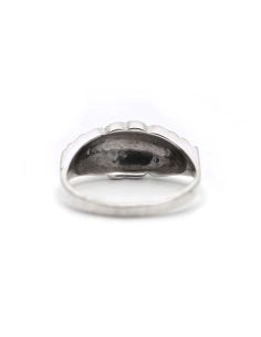 Bague Art Déco en argent 835 sertie de marcassites
