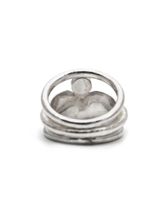 Bague Années 70 en argent sertie d'une tourmaline