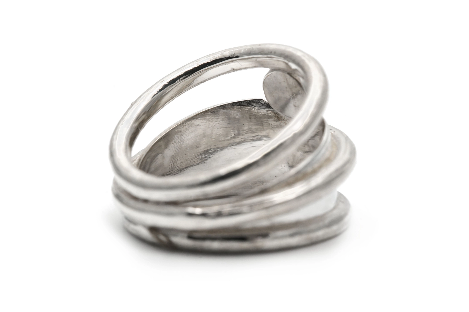 Bague Années 70 en argent sertie d'une tourmaline