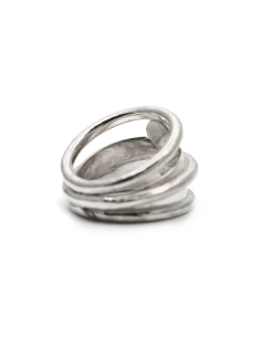 Bague Années 70 en argent sertie d'une tourmaline