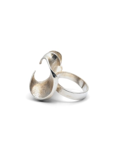 Bague contemporaine en argent 900