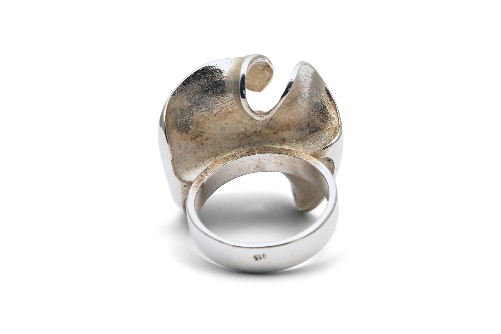 Bague contemporaine en argent 900