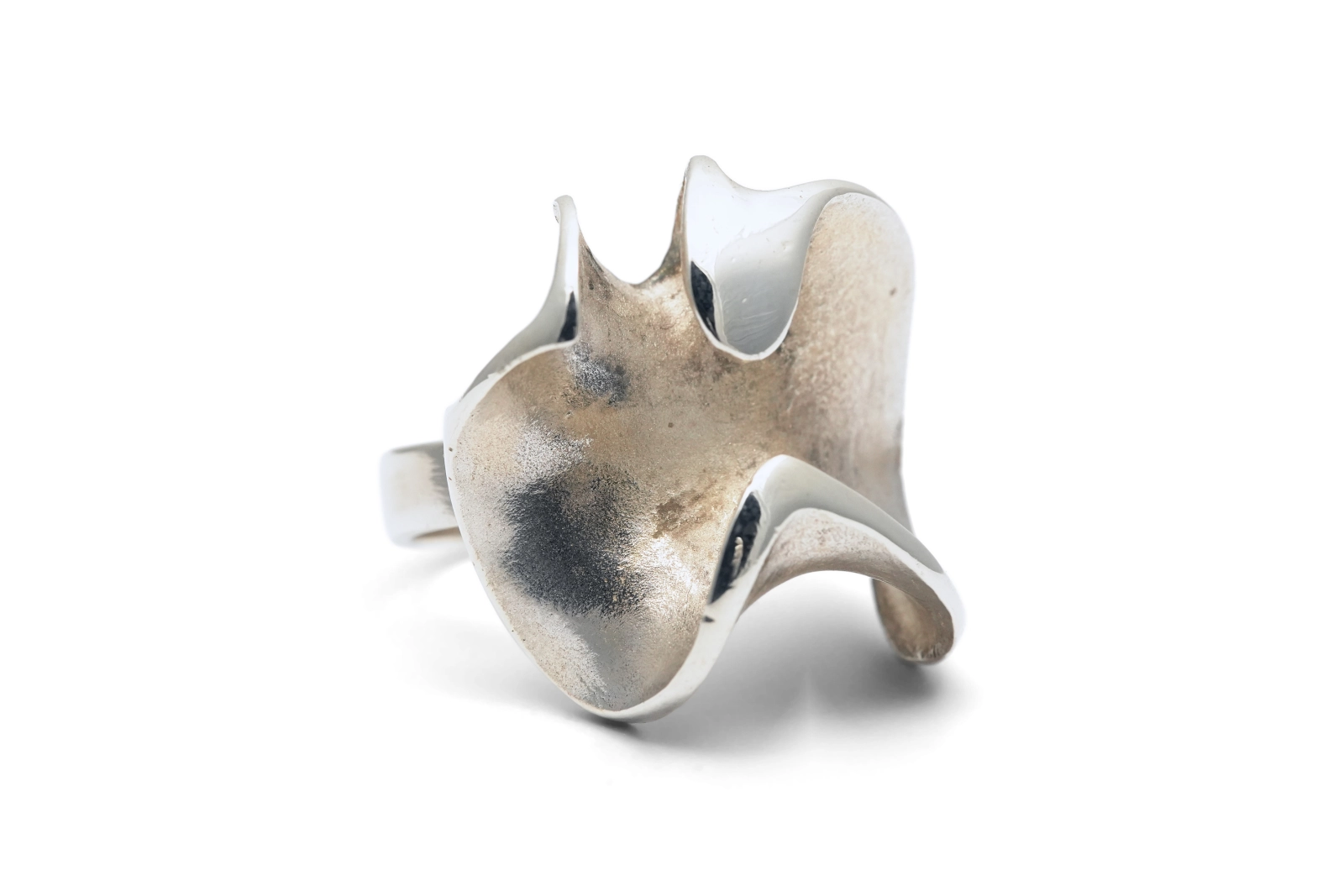 Bague contemporaine en argent 900