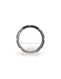 Bague contemporaine en argent 925 sertie de zirconiums