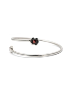 Bracelet contemporain en argent 925 serti de grenats