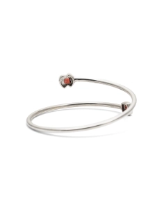 Bracelet contemporain en argent 925 serti de grenats