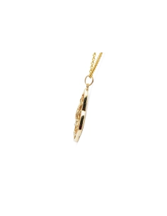 Pendentif Art Nouveau en or jaune 18 carats serti de perles