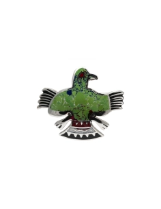 Broche Oiseau péruvienne en argent 925 et émail