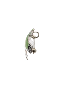 Broche Oiseau péruvienne en argent 925 et émail