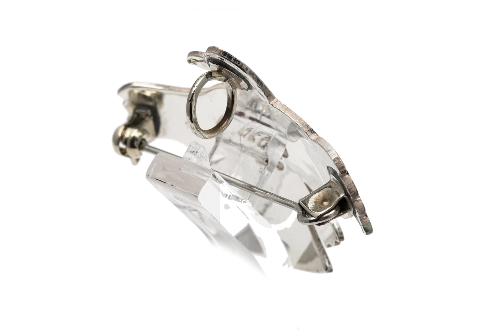 Broche Oiseau péruvienne en argent 925 et émail
