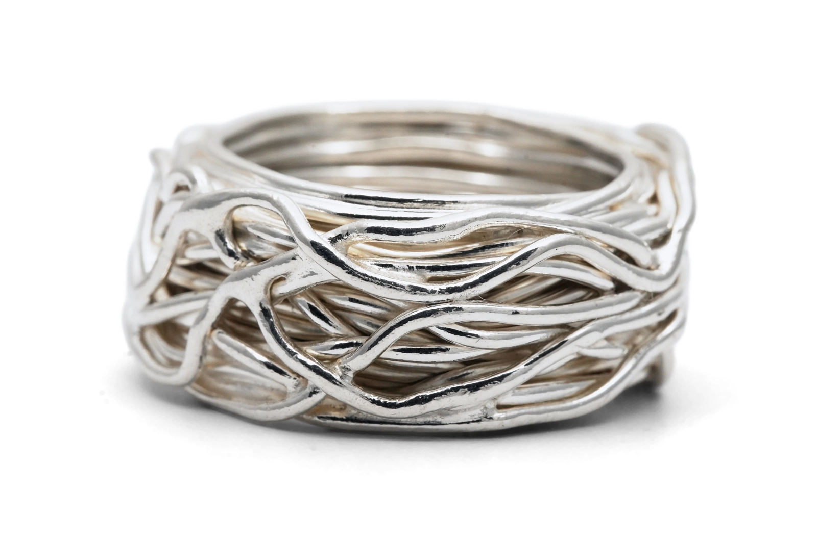 Bague contemporaine en argent