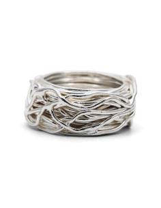 Bague contemporaine en argent