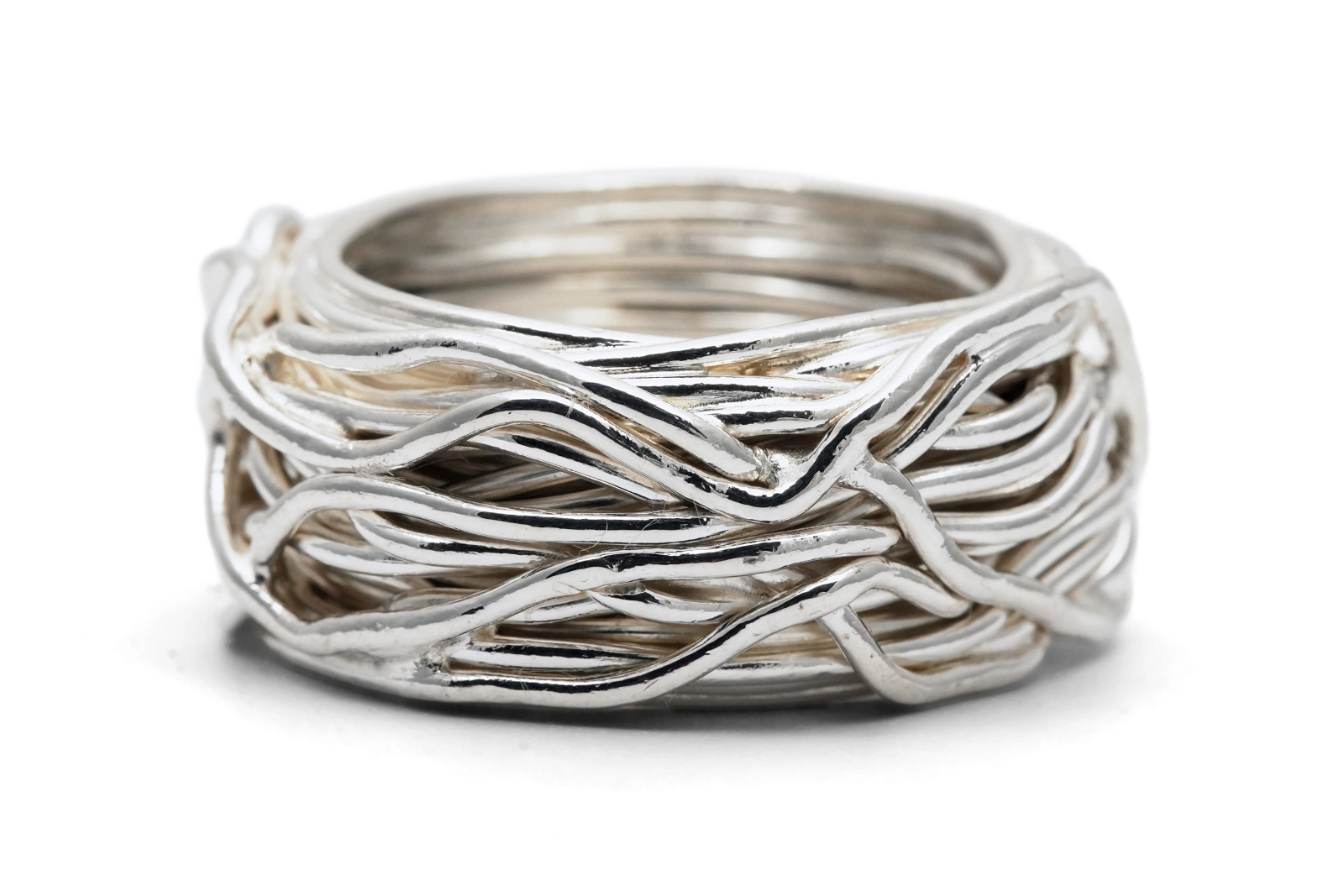 Bague contemporaine en argent