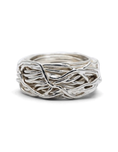 Bague contemporaine en argent