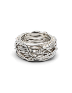 Bague contemporaine en argent