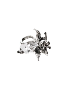 Broche Art Déco en argent 835 sertie de marcassites