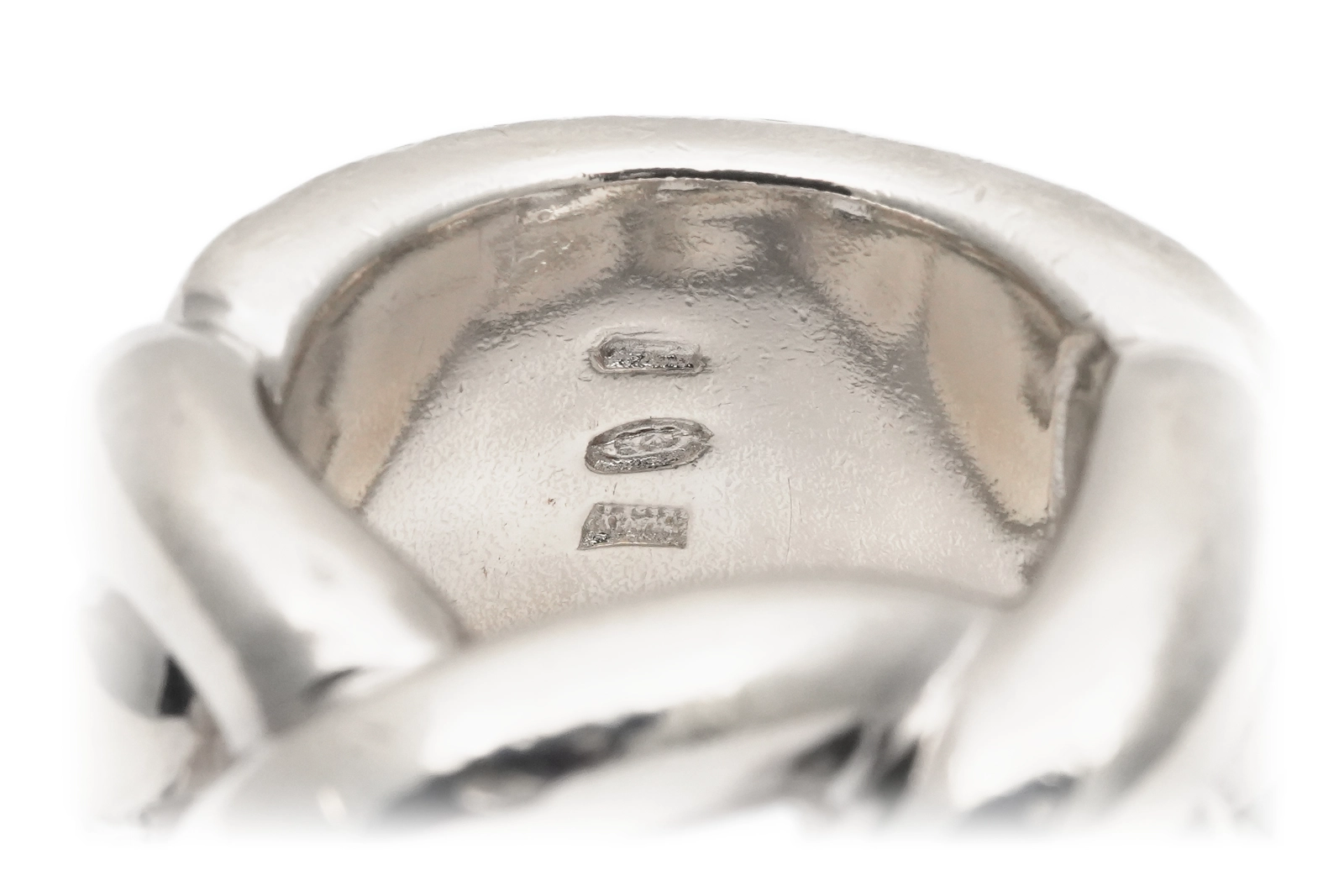 Bague "Pianegonda" contemporaine en argent 925