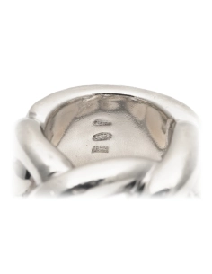 Bague "Pianegonda" contemporaine en argent 925