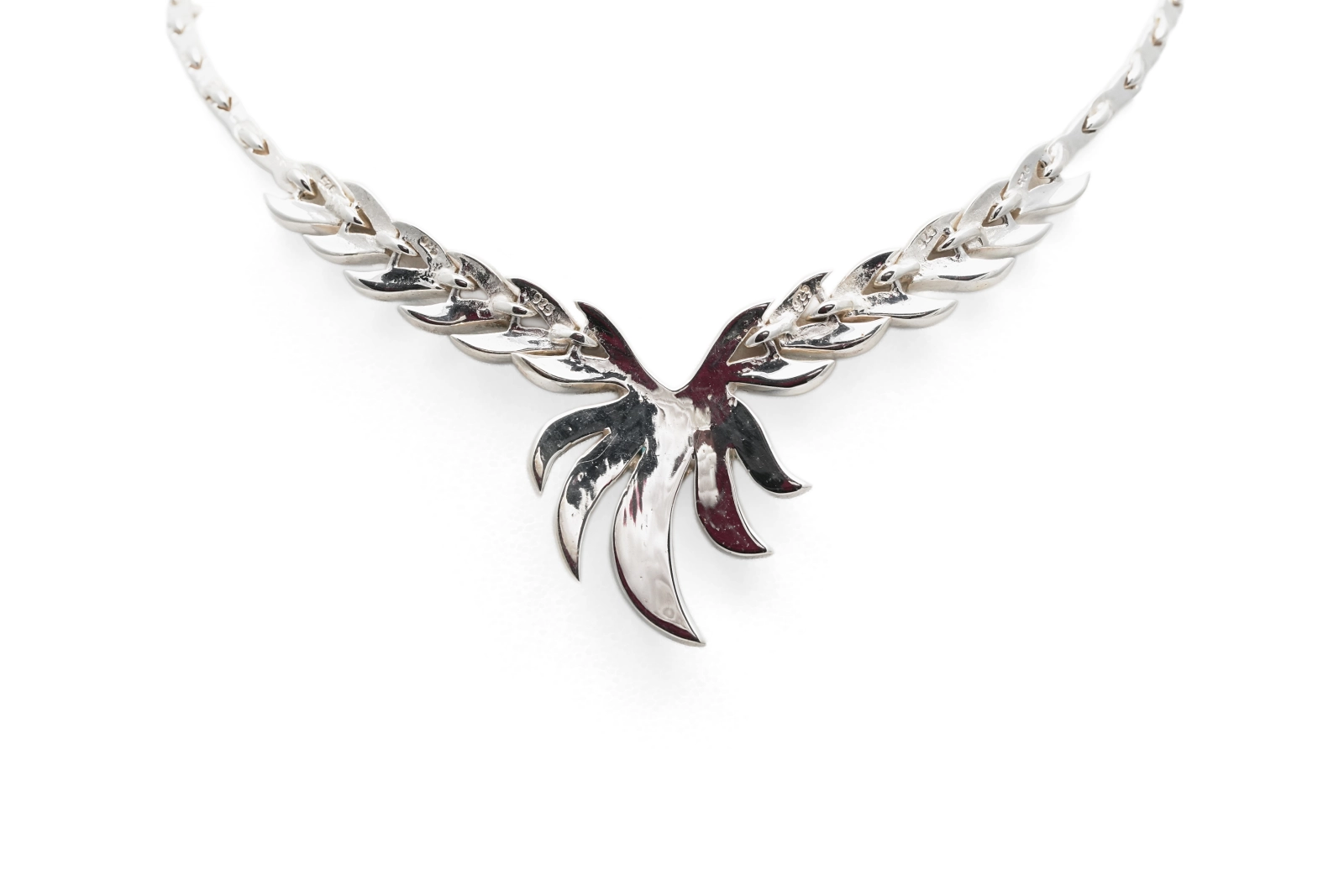Collier contemporain en argent 925 serti de turquoises