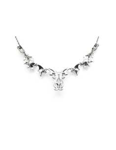 Collier Art Déco en argent 800 serti de marcassites