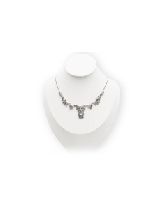 Collier Art Déco en argent 800 serti de marcassites