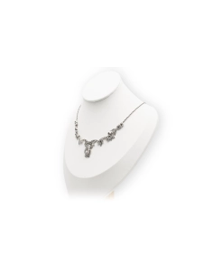 Collier Art Déco en argent 800 serti de marcassites