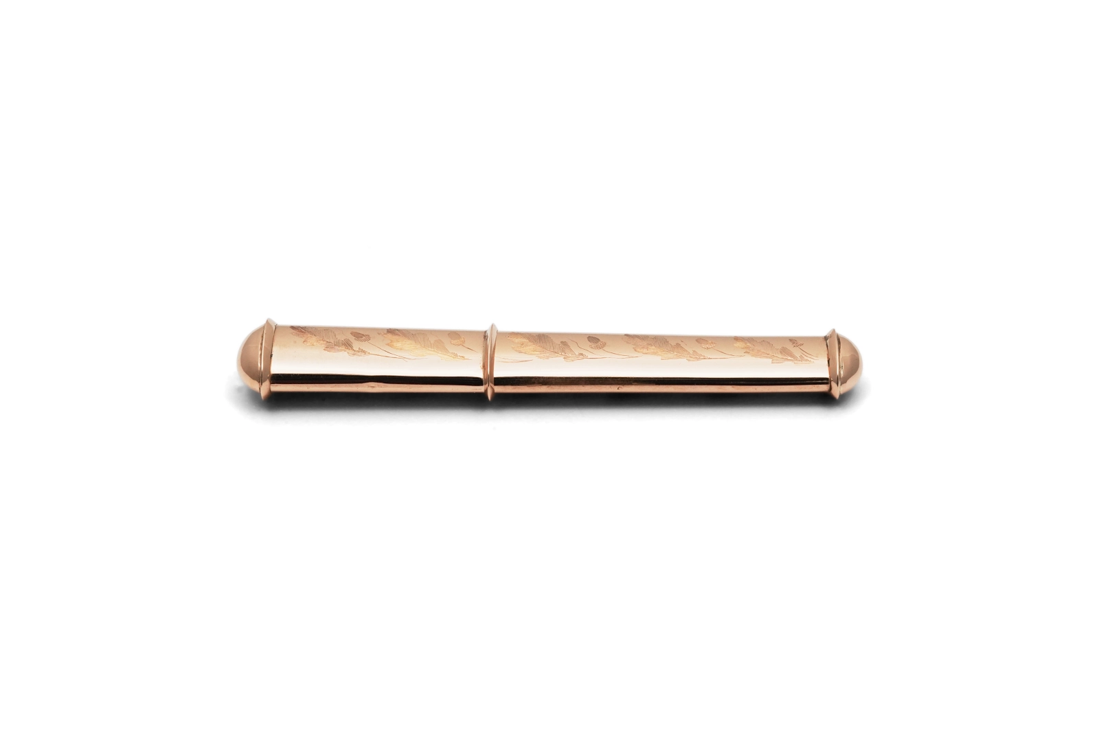 Porte-aiguilles Art Nouveau en or jaune 14 carats